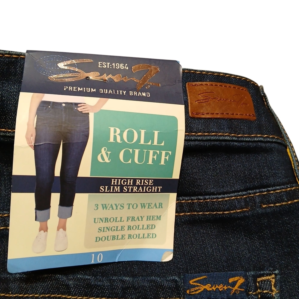 Seven7 High Rise Slim Straight Jeans - Picture 4 of 9
